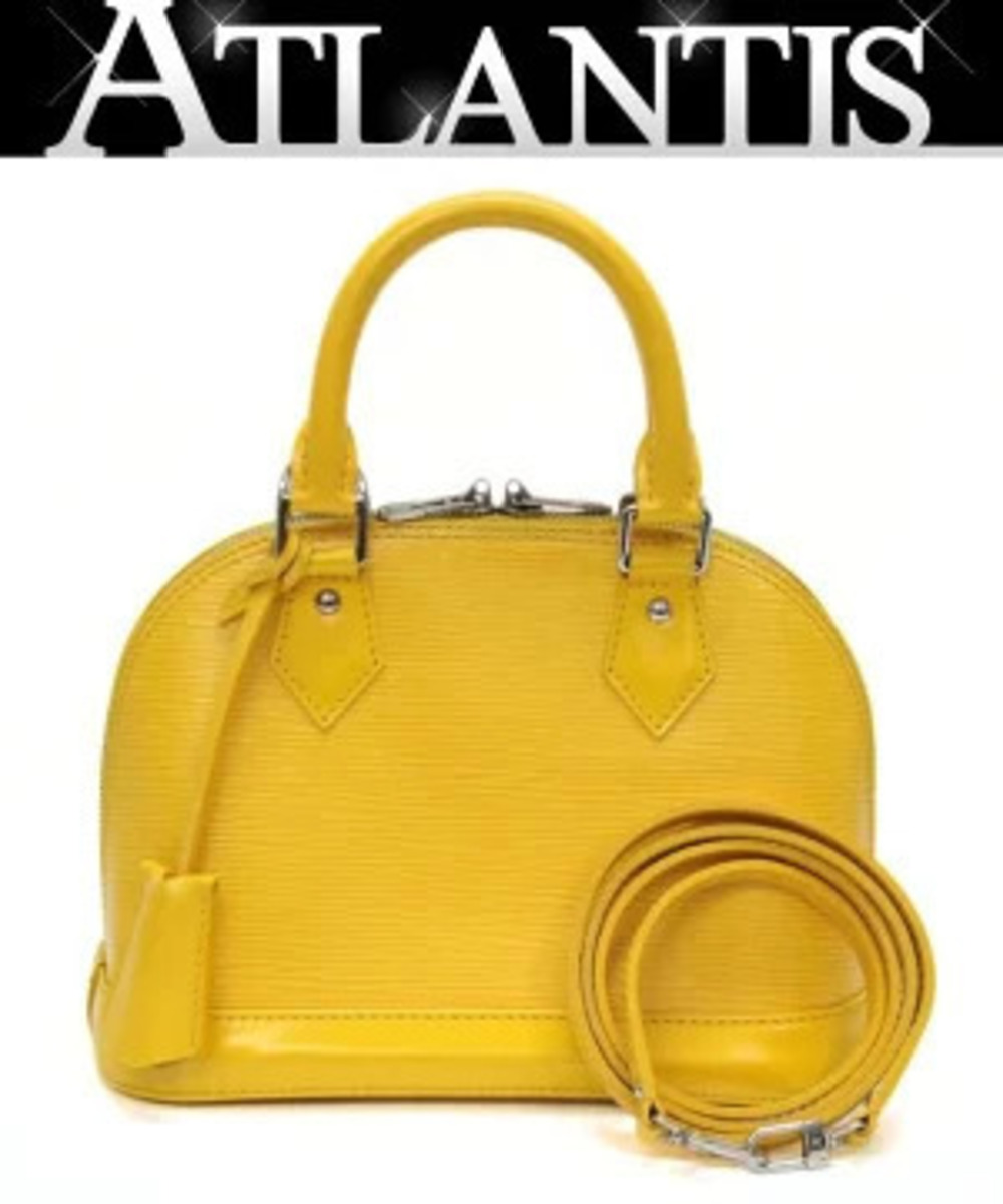 Louis Vuitton Alma bag Epi leather Citrine